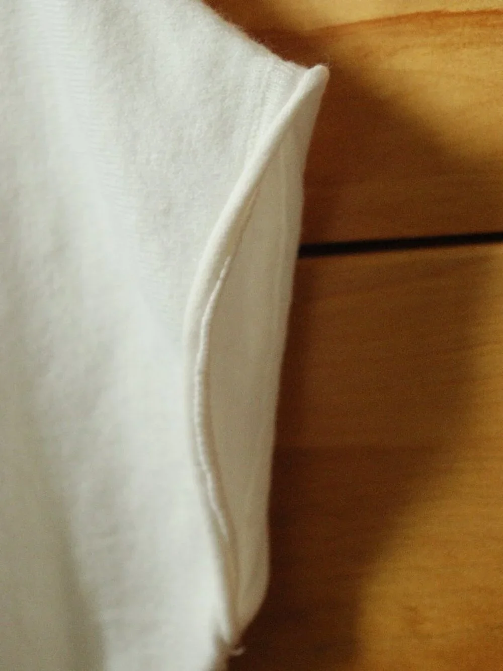 off shoulder/boat neck cream knit top - Picture 3 of 7